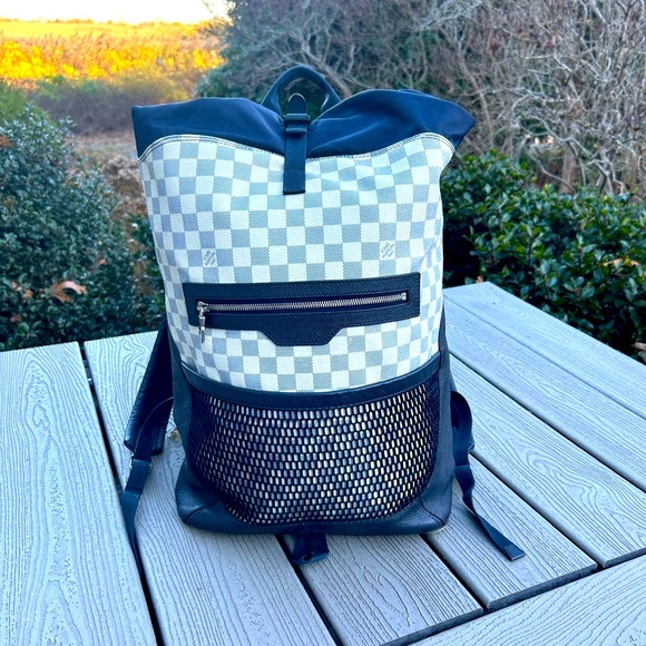 🦁 Louis Vuitton LV Damier Azur Backpack - Picture 1 of 16